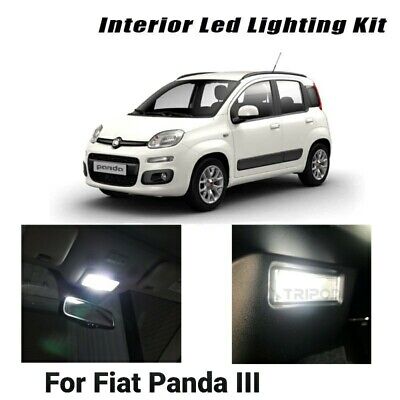 Kit Led Interni completo Fiat Panda Iii Mk3 Plafoniera + Bagagliaio Canbus 6000k • 7.90€