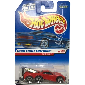 VTG NIP Signed Nathan Proch Hot Wheels 1988 First Editions Tow Jam #658 Red  - Picture 1 of 11