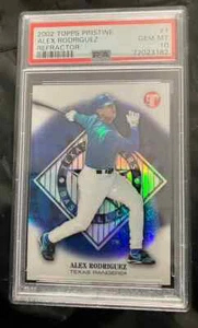 2002 TOPPS PRISTINE Rifrattore"" 1- ALEX RODRIGUEZ Pr:/149 PSA 10 - Foto 1 di 2