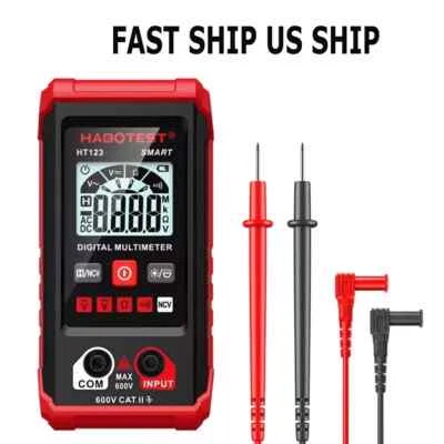 HABOTEST HT123 Digital Multimeter Smart Voltmeter Ohmmeter AC DC Meter Tester US - Image 1 of 4
