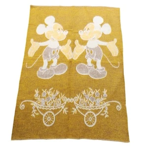 Afshartex Coperta Topolino Vintage Lana Lancio Decorazione Cameretta Bambini 52x38 - Foto 1 di 12