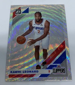 2019-20 Optic KAWHI LEONARD Silver Wave Prizm Refractor SP Clippers #30 - Picture 1 of 2