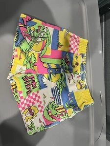 Vintage Fun Connections Boys Retro Print Shorts Size 6 (B61) - Picture 1 of 10