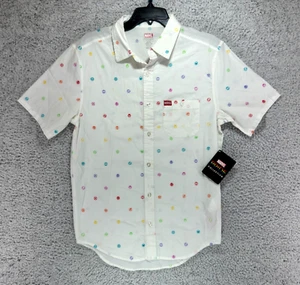 NWT Disney Marvel Pride Collection Avengers Short Sleeve Button Shirt Size Small - Picture 1 of 7