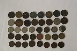 LOT OF 40 GERMAN OLD COINS - WWII - 1874-1995 - Picture 1 of 11