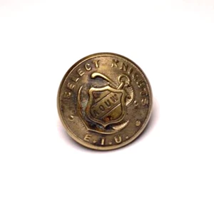 Early 1900s Select Knights Uniform Button Waterbury Button Co. - Picture 1 of 3
