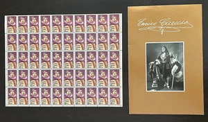 US Stamp 1987 22c Opera Tenor Enrico Caruso 50 Stamp Sheet Scott #2250 - Picture 1 of 5