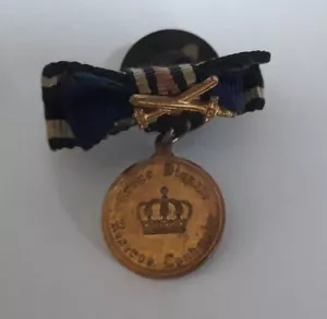 GERMAN - Button Bar, EK, Preussen Landwehr & Vets Hon Cross, with Mini LW Medal. - Foto 1 di 4
