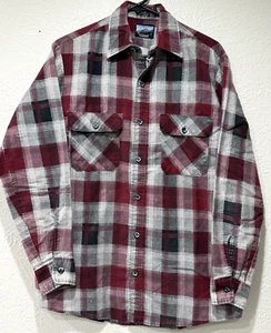 Vintage Fieldmaster Perma Prest Flannel Button Up Shirt Mens M Tall, Long Sleeve - Picture 1 of 7