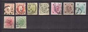 Autriche 1880-1904 un lot de 9 timbres oblitérés /TE5191e - Imagen 1 de 1