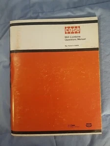 Original Case 960 Combine Operators Manual Form 9-10455 - Picture 1 of 6