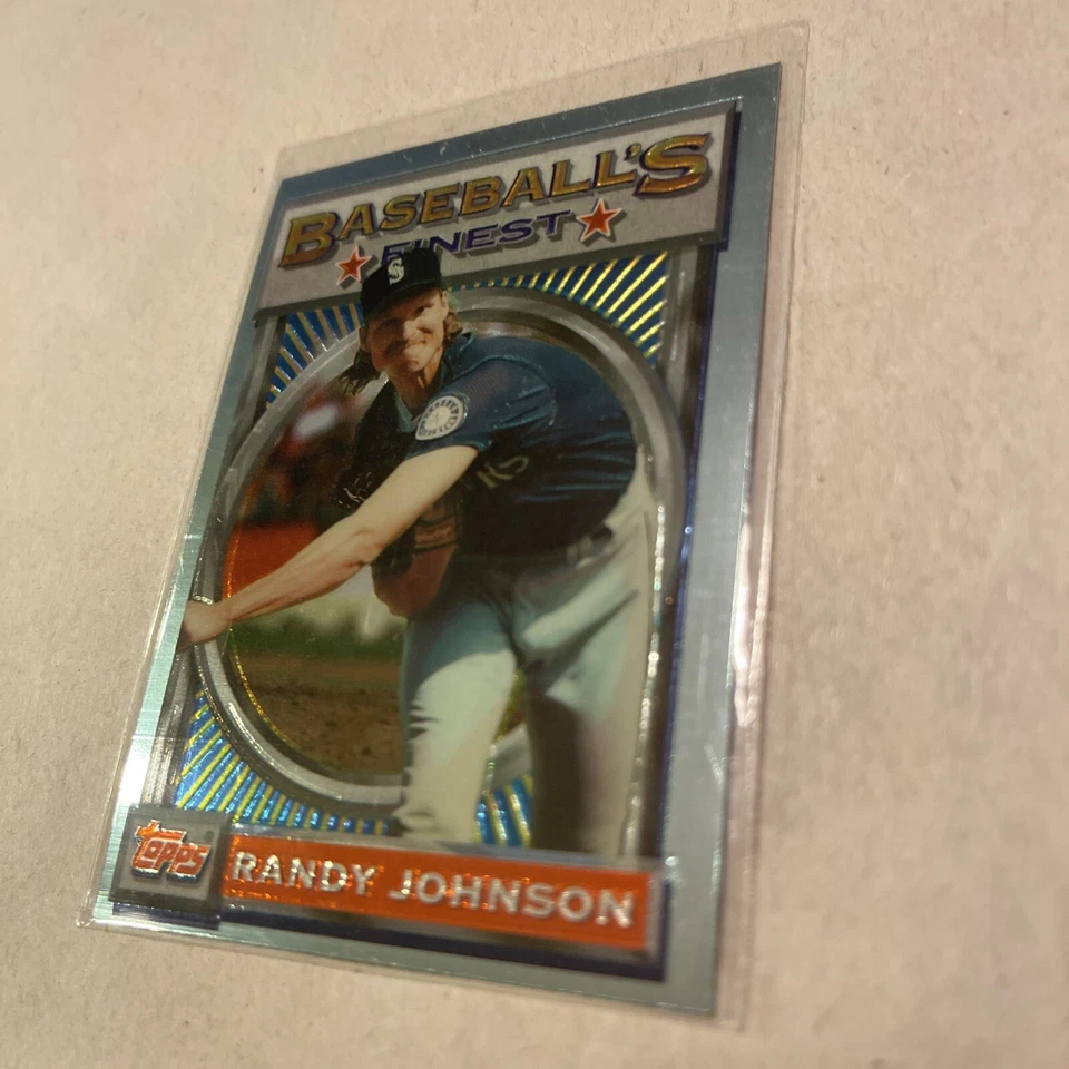 1993 Topps Finest Randy Johnson #154 HOF - Image 1 of 4