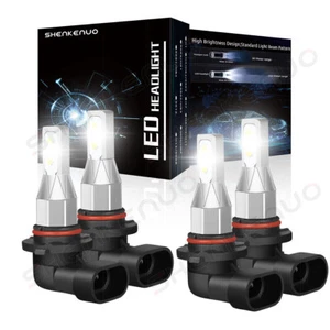 For GMC Sierra 1500 2500 3500 1999-2006 4X 6000K LED Headlights Bulbs Hi/Lo Beam - Picture 1 of 13