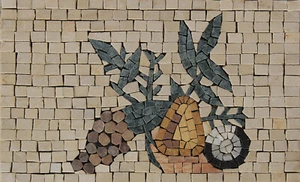 Fruit Kitchen Decor Mural Art Marble Mosaic - Picture 1 of 1
