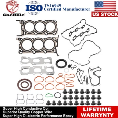 Juego de juntas de culata para Kia Sorento Cadenza Hyundai Santa Fe Azera 3,3 L V6 2013-2020 Foto 1 de 4