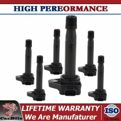 6 PCS Ignition Coil For 1999 2000 2001 2002 2003-2007 Honda Accord Odyssey UF242 - Image 1 of 4