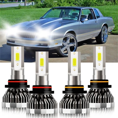 For Chevrolet Monte Carlo 1995-2005 LED Headlight Kit High & Low Beam Bulb Combo - Image 1 of 4