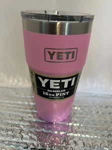 YETI Rambler 16 oz STACKABLE PINT w/MAGSLIDER lid Power Pink - Picture 1 of 2