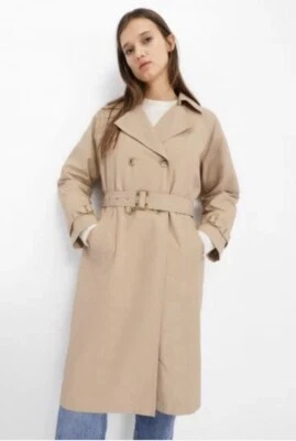 GEOX Beige Lightweight Trench coat  IT44 US8 UK 10 Breathable BNWT Windproof  - Image 1 of 4