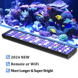 PopBloom Marine LED Aquarium Fish Tank Lighting for Coral Reef 24inch 2ft 60cm - Picture 1 of 14