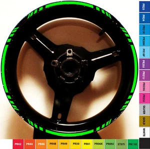 CINTA CALCOMANÍA DE RUEDA A RAYAS DE LLANTA DE MOTOCICLETA PERSONALIZADA KAWASAKI NINJA 250 250R 500R 650R - Imagen 1 de 38