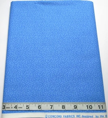 Kesslers Tonal Blue Petite Floral Blender BTY Concord Fabric Cotton Quilt - Image 1 of 4