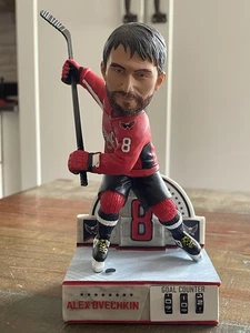 ALEX OVECHKIN Washington Capitals NHL Celebración Gol Contador Bobblehead ¡COMO ESTÁ! - Imagen 1 de 5