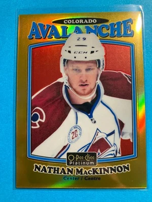 2016-17 O-Pee-Chee Platinum Retro Gold Rainbow #R17 Nathan MacKinnon 137/149 - Image 1 of 2