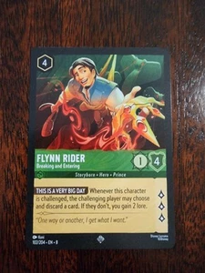 x1 Flynn Rider - Breaking and Entering 102/204 Super Rare Lorcana Reign of Jafar - Picture 1 of 4