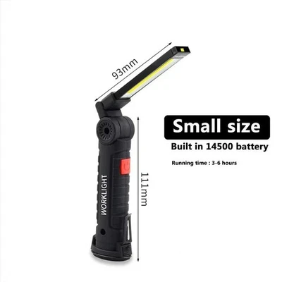 2x Recargable LED COB Luz de Trabajo Mecánica Linterna Lámpara Base Magnética Brillante Foto 1 de 2