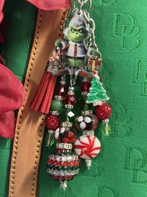 Cartera Joyería Original ENCANTO Cuentas de Vidrio Murano Navidad Grinch - Imagen 1 de 4