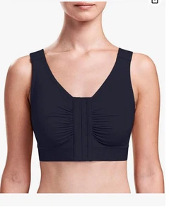 MARENA Women’s Flexfit Shirred Front Bra Breast Augmentation Bra Post Surgery - Picture 1 of 4