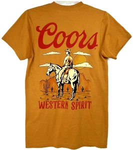 Coors Officially Licensed "Western Spirit" T-Shirt Tee Size S NWT Cowboy Desert - Picture 1 of 3