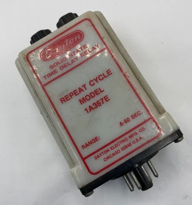 DAYTON  1A367E SOLID STATE TIME DELAY RELAY 1A367E - Image 1 of 4