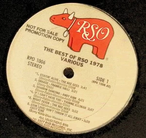 SEALED PROMO The Best Of RSO 1978 Various Gold Stamp M - Imagen 1 de 4