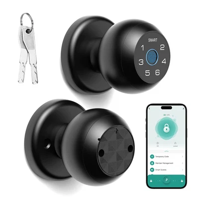 Smart Lock Blocco Porta Con Impronta Digitale Controllo App Passcode Sblocco Tas - Immagine 1 di 4