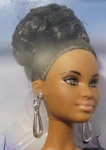 The Look Barbie African-American 2015 NRFB blau Pailletten Cocktailkleid - Bild 1 von 6