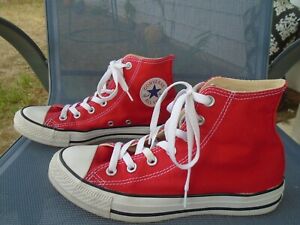 Converse Chuck Taylor All Star High Top Mens 6 Womens 8  red