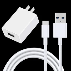 100% NEW USB Power Adapter + Type C USB Cable for LG K51 LM-K500UM K500MM K500QM - Picture 1 of 1