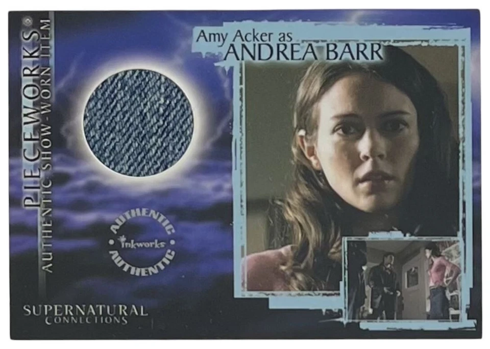 2008 Inkworks Supernatural Connections Pieceworks #PW4 Amy Acker / Andrea Barr - Image 1 of 2