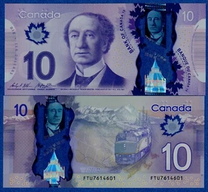 Canada $10 2013 BC-70c / P-107c - UNC POLYMER NOTES (FTU) - Picture 1 of 3