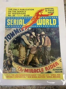 SERIAL WORLD #26 - 1981 fanzine THE LONE RANGER RIDES AGAIN, MIRACLE RIDER (11E) - Picture 1 of 3