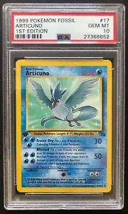 1999 Pokemon Fossil Articuno PSA 10 Gem Mint 17/62 First 1st Edition Card No 17 - Picture 1 of 3