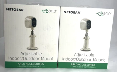 Set of 2 Netgear Indoor/Outdoor Mounts ONLY Arlo & Arlo Pro Compatible White - Image 1 of 4