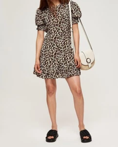 DOROTHY P3RKINS LADIES NATURAL ANIMAL TIERED DRESS NEW (ref 525) SALE - Picture 1 of 2