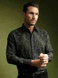 Robert Graham SALDIBAR schwarz besticktes Meisterwerk! XL $ 348 Neu mit Etikett X-Large - Bild 1 von 12