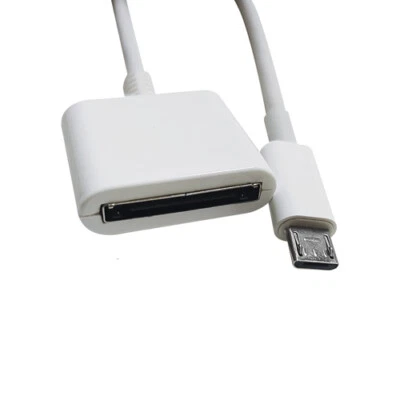Cable adaptador de carga de datos hembra a micro USB macho de 30 pines para iPhone iPod iPad Foto 1 de 4