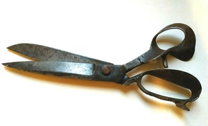Tijeras de coser de hierro 12 4/8" o 32,0 cm, de principios de 1800, otomanas, hechas a mano - Imagen 1 de 10