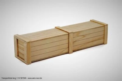 Modellbahn Zubehör, Holz Transportkiste mit Deckel, 276 x 70 x 63 mm, (L/B/H) - Bild 1 von 4
