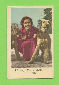 1958 Dutch Gum Card PA #209 Maria Schell